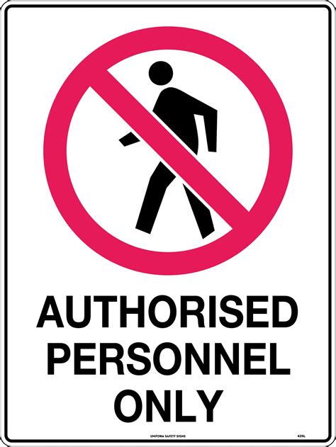 Authorised Personnel Only Prohibition Uss