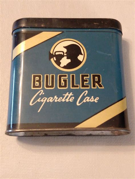 Vintage Cigarette Tin Vintage Bugler Cigarette Case Vintage Etsy