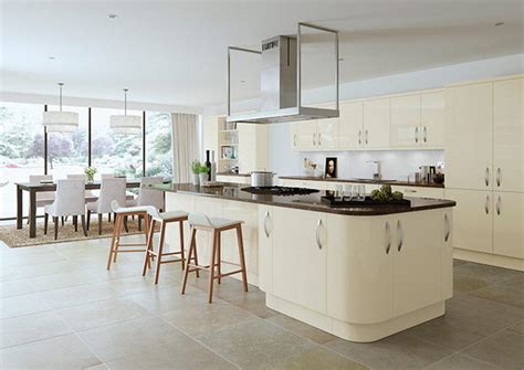 High Gloss Ivory Kitchen Doors From £299