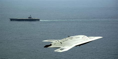 Heres The Navys Sleek New Stealth Fighter Drone In Action