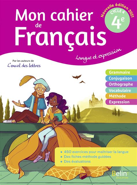 Mon Cahier De Français 4e Ed2021