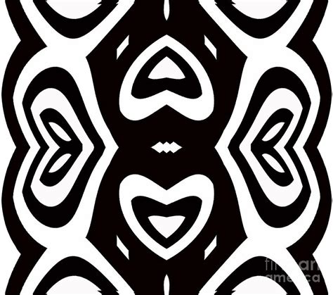 Abstract Geometric Pattern Black White Art No253 Digital Art By Drinka Mercep