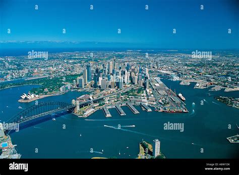 Travel Australia New South Wales Sydney Aerial View Stock Photo Alamy