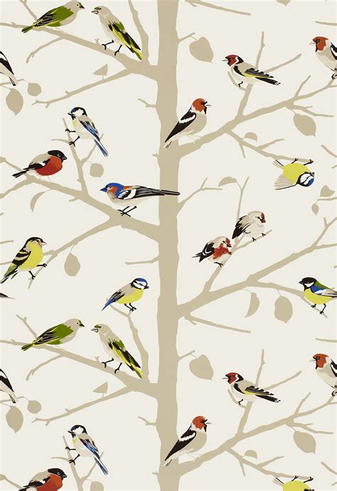 47 Bird Print Wallpaper