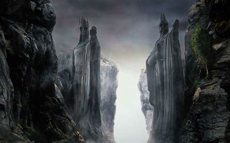 The hobbit 1 an unexpected journey yüzüklerin efendisi. the lord of the rings argonath statues the fellowship of ...