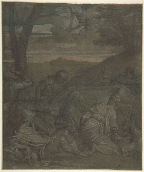 Attributed To Jacopo Bassano Jacopo Da Ponte The Annunciation To