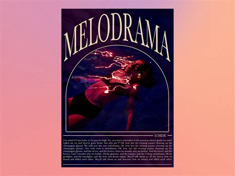 A4 Lorde Sober Ii Melodrama Digital Print Wall Art Etsy