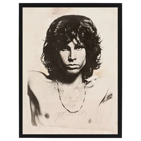 The Doors Jim Morrison Signed Framed Vintage Photo Print Etsy