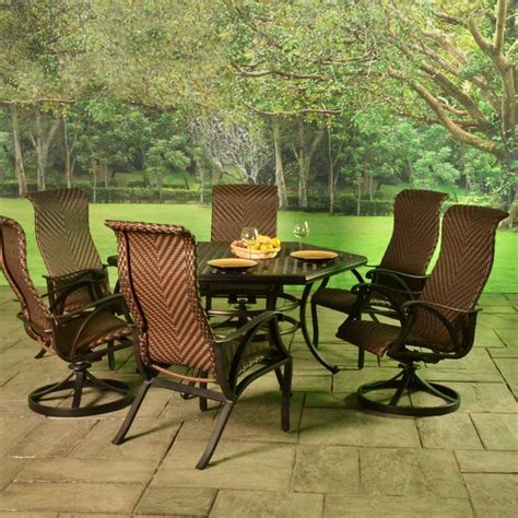 Stonegate Cast Aluminum Woven Patio Dining Sets