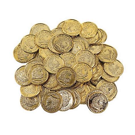 Mega Pack Plastic Gold Coins Party Time Inc