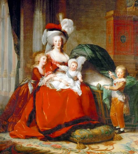 Marie Antoinette And Her Children Print By Elisabeth Louise Vigee