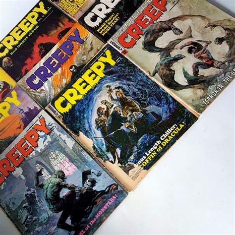 Creepy Magazine 1 à 11 Warren 1964 Frank Frazetta Art Comics Lot De 11