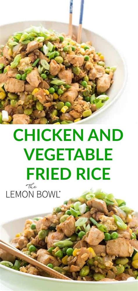 Skinless, boneless chicken thighs are low in fat and high in protein and are flavored in this recipe with a rich sauce of orange juice mediterranean chicken with salsa recipe. Chicken and Vegetable Fried Rice - The Lemon Bowl®