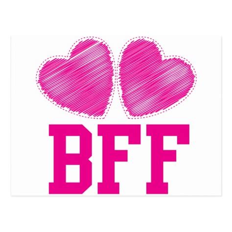bff best friends forever awesome postcard zazzle