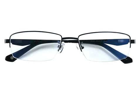 agstum womens mens pure titanium half rimless business glasses frame prescription eyeglasses
