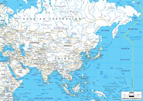Detailed Clear Large Political Map Of Asia Ezilon Maps Images And