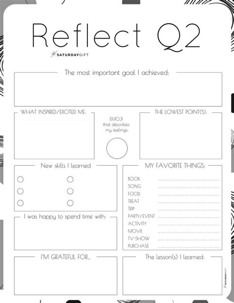 How To Review Your Life With The Q2 Quarter Two Reflection Worksheet