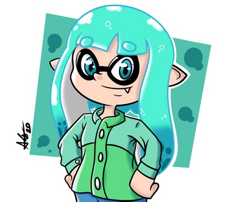 Inkling Girl Blue By Abc Illustrations On Newgrounds