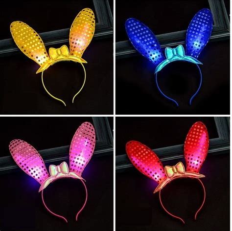 Led Bunny Ears Hair Band Partymy Malaysia Online Party Pack Shop