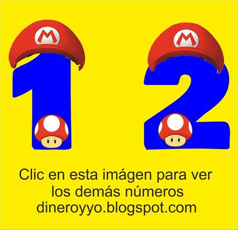 Números de Mario Bros | Mario, Mario bros., Decoracion de mario bros
