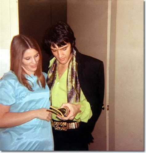 Elvis Presley Backstage With Fans In Las Vegas February 18 1970