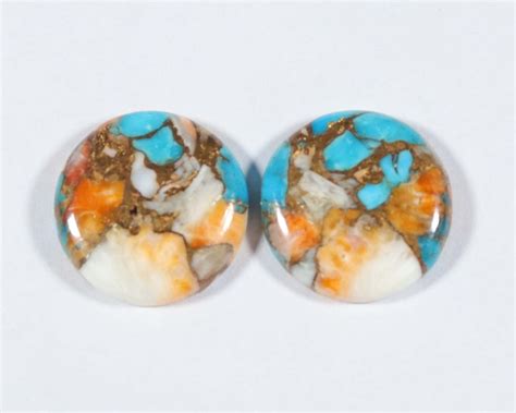1 Match Pair Oyster Copper Turquoise Cabochon AAA Quality Etsy