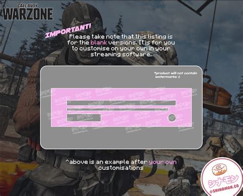 Pink Warzone Hud Health Bar Overlay For Streaming Twitch Obs Studio