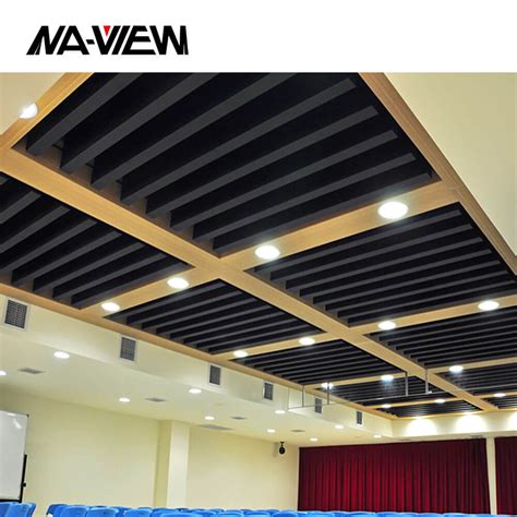 It is characterised in particular by its acoustic properties and its virtually unlimited creative opportunities. Acid Resisting Suspended 600*600mm Metal Baffle Ceiling