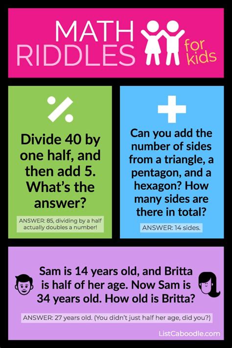 Math Riddle For Kids