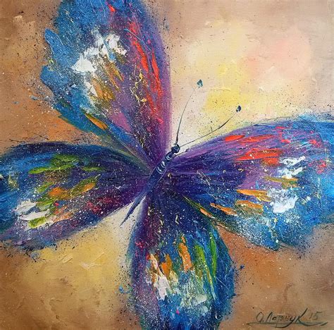 Butterfly Painting By Olha Darchuk Fine Art America