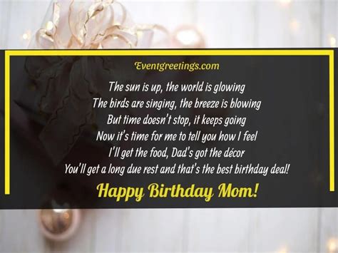 Poems For Mums Birthday In Heaven Sitedoct Org