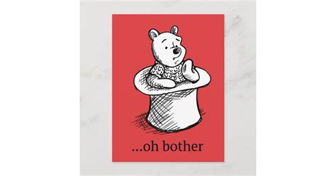 Winnie The Pooh Oh Bother Quote Postcard Zazzle