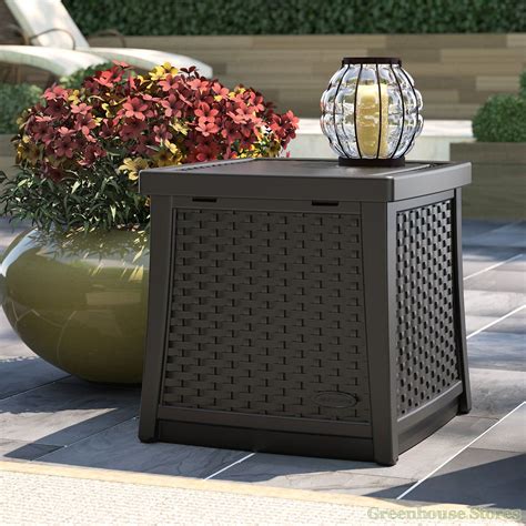 Free delivery and returns on ebay plus items for plus members. Suncast Side Table with Storage Box | Greenhouse Stores ...