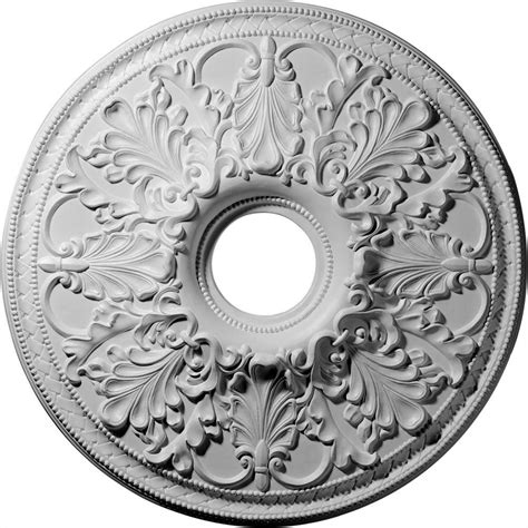 Attica thermoformed pvc ceiling medallion. Ekena Millwork 23-7/8 in. Ashley Ceiling Medallion-CM23AS ...