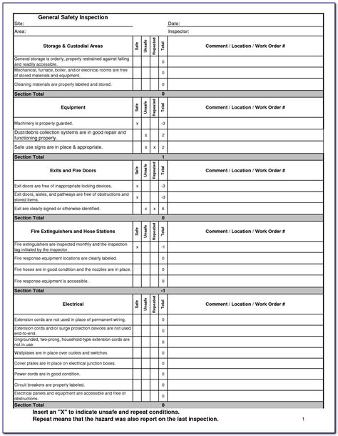 The template is designed to easily perform the following: Fire Extinguisher Inspection Checklist Template ...