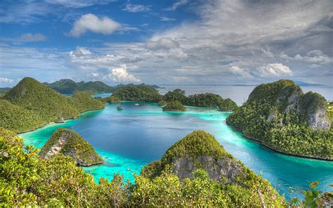 Raja Ampat Indonesia Beautiful Hd Wallpaper Islands With