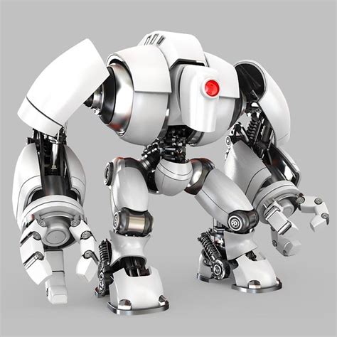 3d Model Robot Bot In 2020 Robots Concept Funny Robot Robot Concept Art