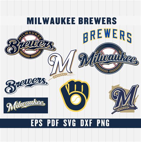 Milwaukee Brewers Cut Files Svg Files Baseball Clipart Etsy