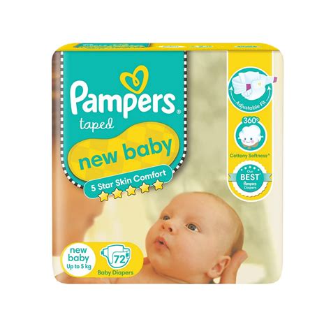 Pampers Active Baby Diapers New Born Extra Small Taped Style Diaper