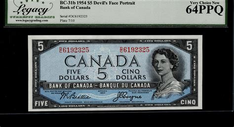 Art And Collectibles Coins And Money 1954 Canada 10 Dollar Bank Note