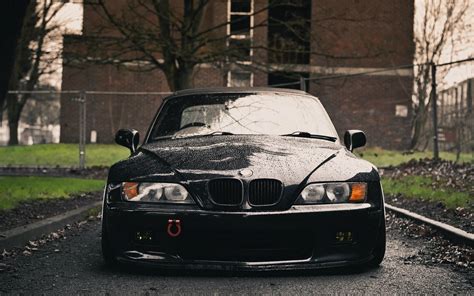 Black BMW M3 Front View Desktop Wallpaper