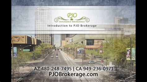 Introduction To Pjo Brokerage Az Ca Business Insurance Specialists