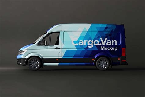 Download Mockup de van com lateral adesivada Grátis - Criativo.Design
