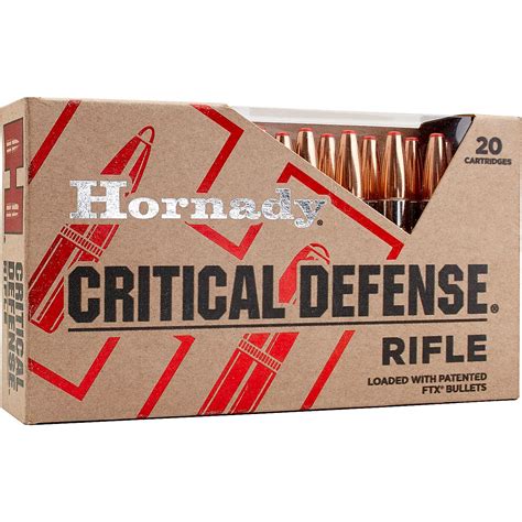 Hornady Critical Defense 223 Remington 55 Grain Ftx Rifle Ammunition 20 Rounds Academy