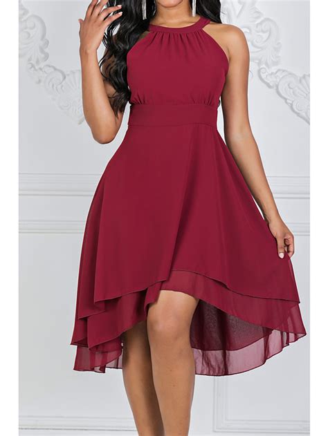 high neck dresses women s holiday going out casual daily sexy a line shift dress cut out