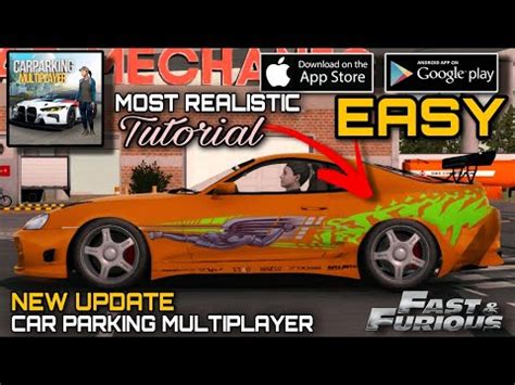 Fast Furious Paul Walker S Toyota Supra Mk Tutorial Car Parking Multiplayer New Update