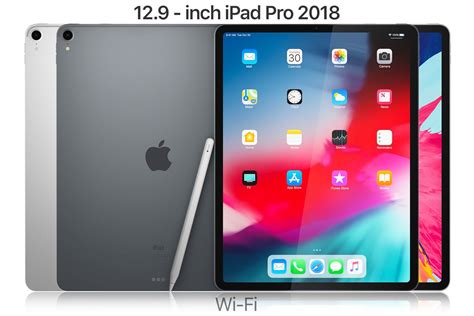 Apple Ipad Pro 12 9 Inch Wi Fi 2018 And New Apple 3d Model