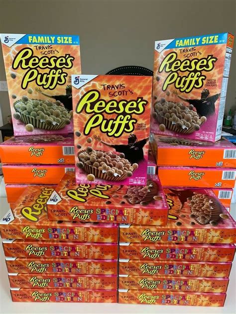 travis scott reese s puffs cereal general mills brand new in box limited edition generalmills