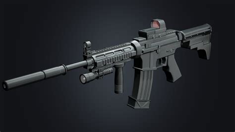 Artstation Modified M4a1 Fully Automatic Assault Riffle