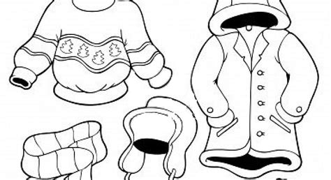 La nieve es muy especial para los niños y con estos dibujos infantiles. COLOREA TUS DIBUJOS: Dibujo de ropa de invierno para colorear
